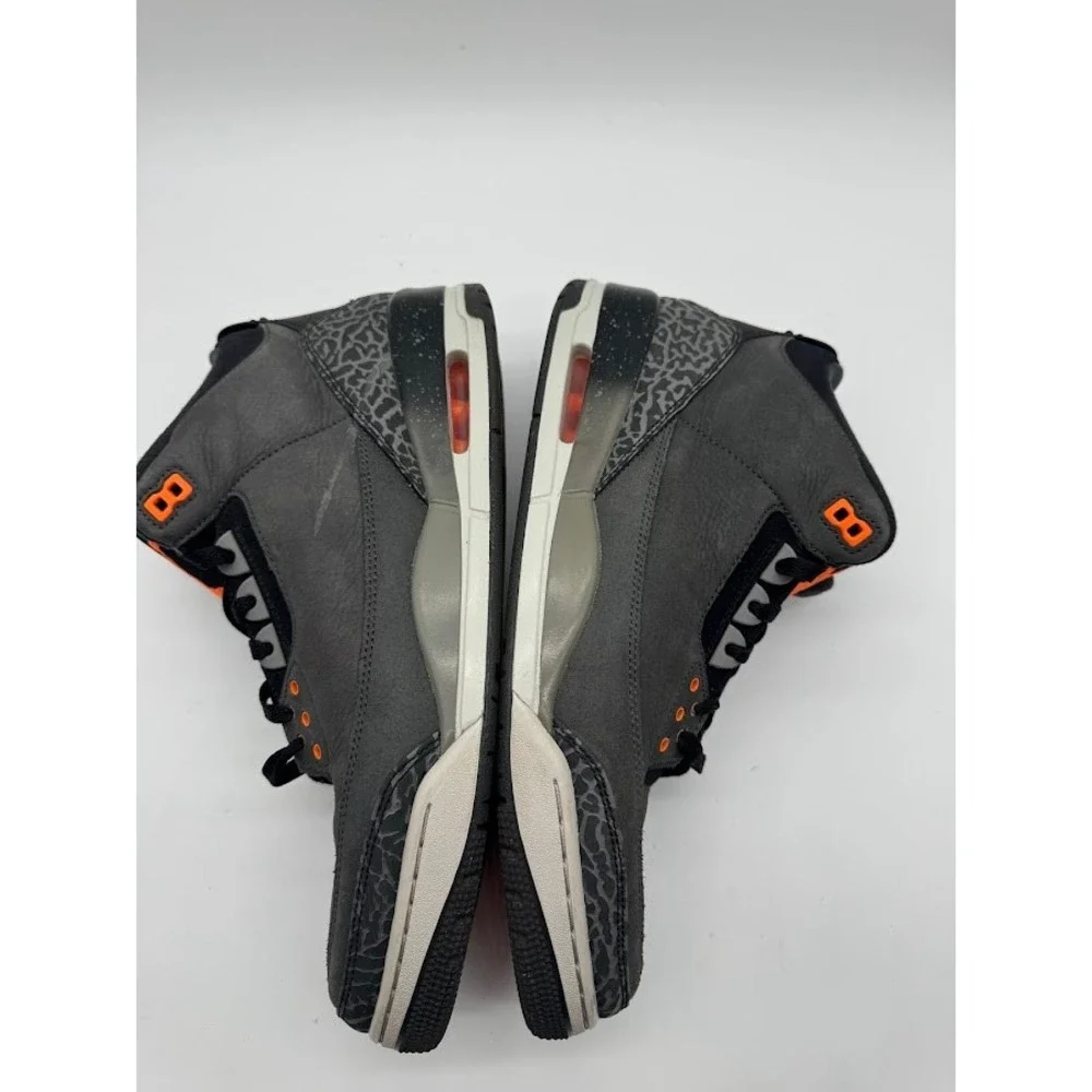 Jordan 3 Retro Fear Pack Night Stadium Total Orange CT8532-080 Mens Size 13